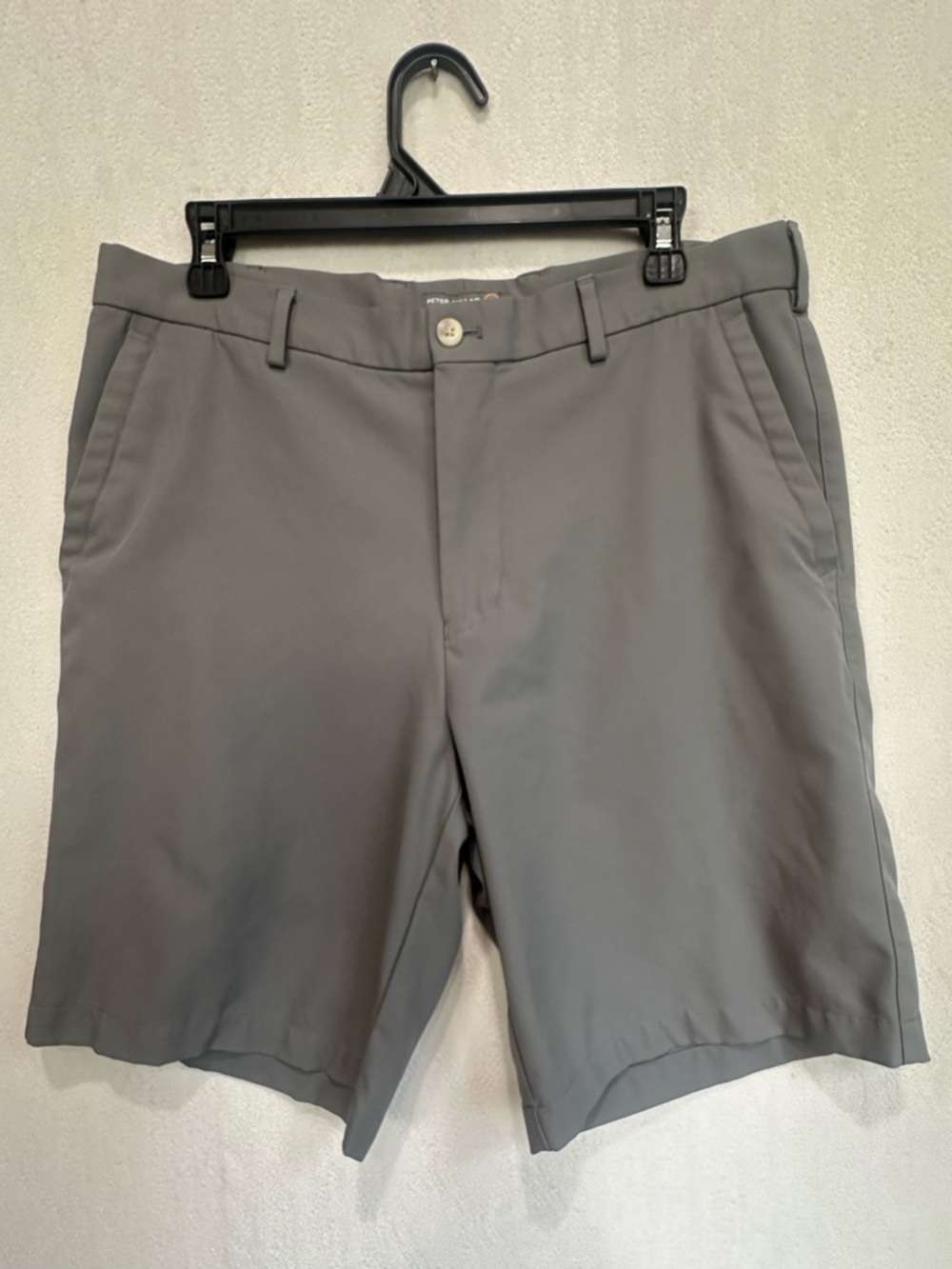 Peter Millar Crown Sport Men's Gray Performance Golf Shorts Sz 34